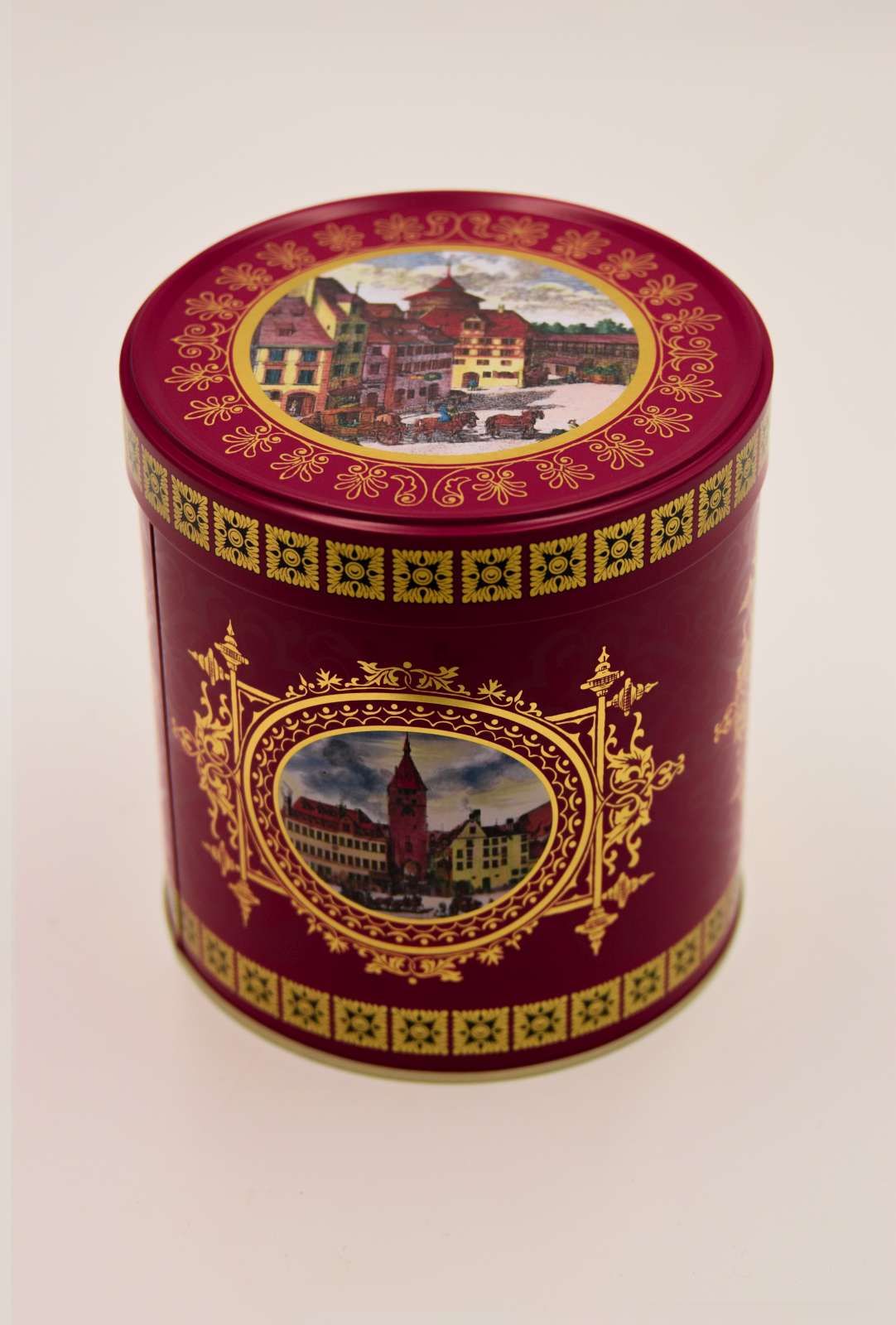 Lebkuchen-Mirus-Nuernberg-rot-Nuernberg 6 Elisenlebkuchen, Dose "Nürnberg rot"